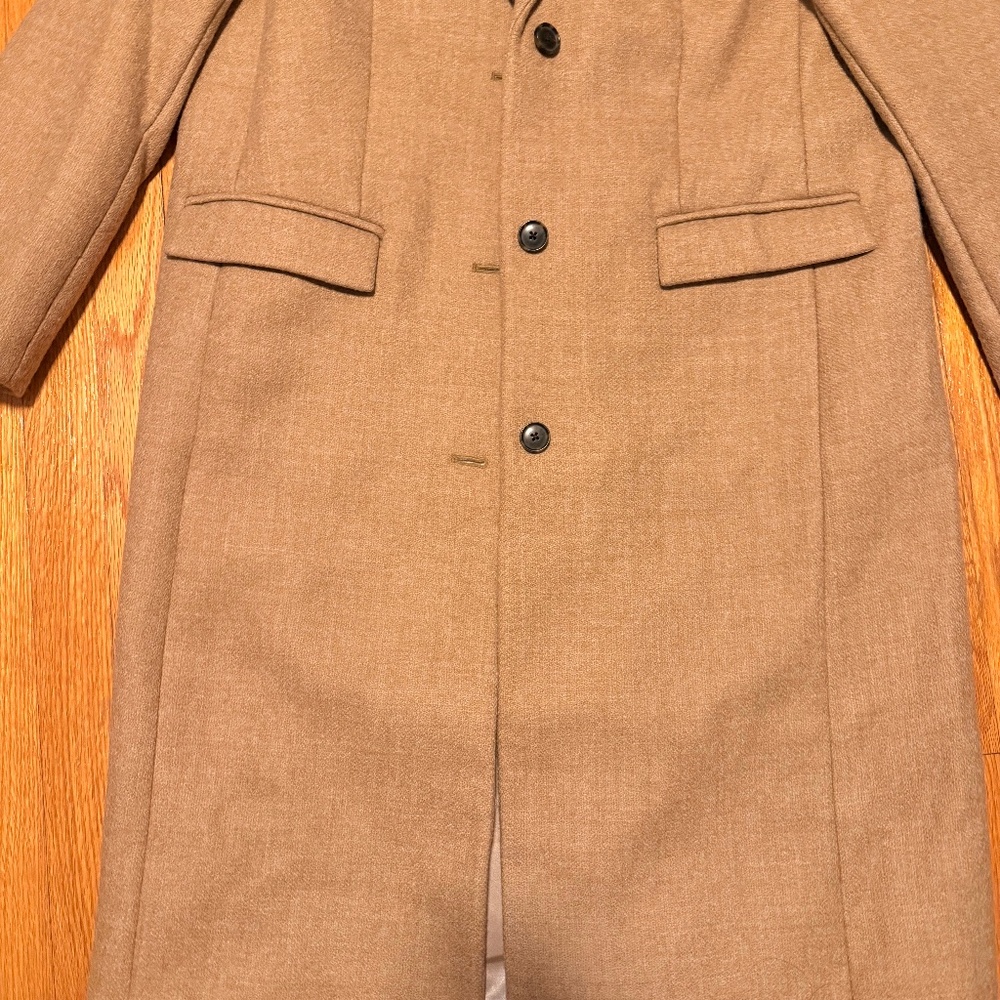 J. Crew Camel Wool-Blend Long Coat - Picture 5 of 9